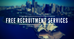 Introductory Offer - FREE RECRUITMENT SERVICE