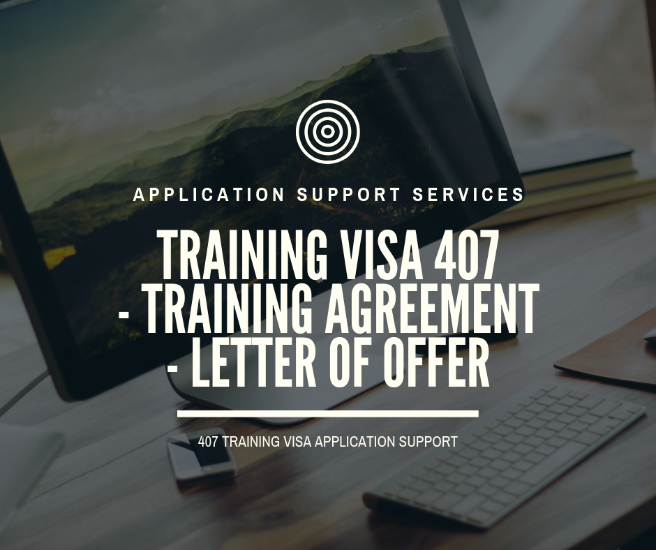 Training Visa 407 Training Agreement - SPONSOR CONNECT